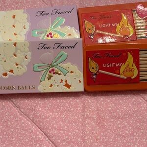 Too Faced PopCorn Balls and Light My Fire Set both BNIB